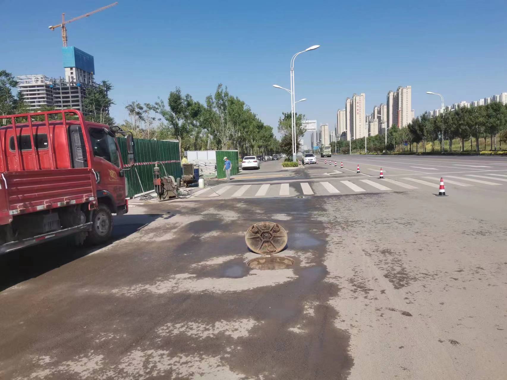 沿河路面地基沉降注浆